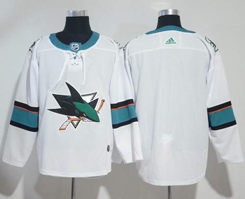 Adidas Sharks Blank White Road Authentic Stitched NHL Jersey Adidas Sharks Blank White Road Authentic Stitched NHL Jersey