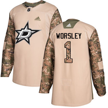 Adidas Stars #1 Gump Worsley Camo Authentic 2017 Veterans Day Stitched NHL Jersey Adidas Stars #1 Gump Worsley Camo Authentic 2017 Veterans Day Stitched NHL Jersey