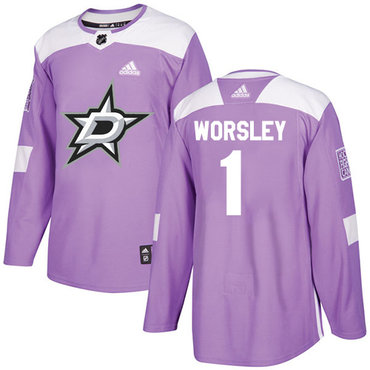 Adidas Stars #1 Gump Worsley Purple Authentic Fights Cancer Stitched NHL Jersey Adidas Stars #1 Gump Worsley Purple Authentic Fights Cancer Stitched NHL Jersey
