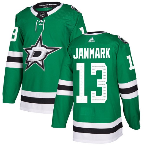 Adidas Stars #13 Mattias Janmark Green Home Authentic Youth Stitched NHL Jersey Adidas Stars #13 Mattias Janmark Green Home Authentic Youth Stitched NHL Jersey