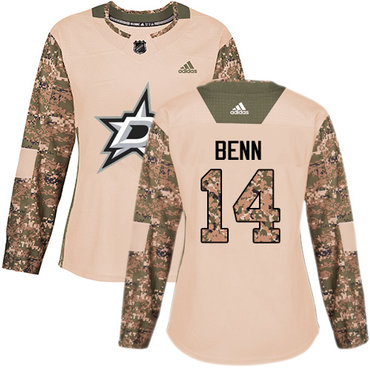 Adidas Stars #14 Jamie Benn Camo Authentic 2017 Veterans Day Women's Stitched NHL Jersey Adidas Stars #14 Jamie Benn Camo Authentic 2017 Veterans Day Women's Stitched NHL Jersey