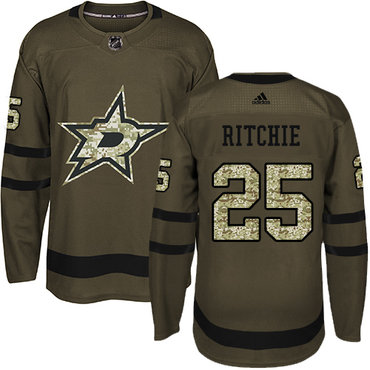 Adidas Stars #25 Brett Ritchie Green Salute to Service Stitched NHL Jersey