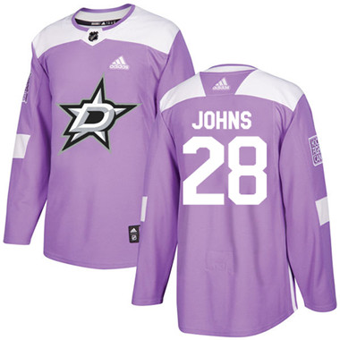 Adidas Stars #28 Stephen Johns Purple Authentic Fights Cancer Stitched NHL Jersey Adidas Stars #28 Stephen Johns Purple Authentic Fights Cancer Stitched NHL Jersey