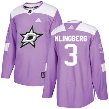 Adidas Stars #3 John Klingberg Purple Authentic Fights Cancer Stitched NHL Jersey Adidas Stars #3 John Klingberg Purple Authentic Fights Cancer Stitched NHL Jersey