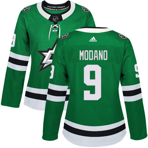 Adidas Stars #9 Mike Modano Green Home Authentic Women's Stitched NHL Jersey Adidas Stars #9 Mike Modano Green Home Authentic Women's Stitched NHL Jersey