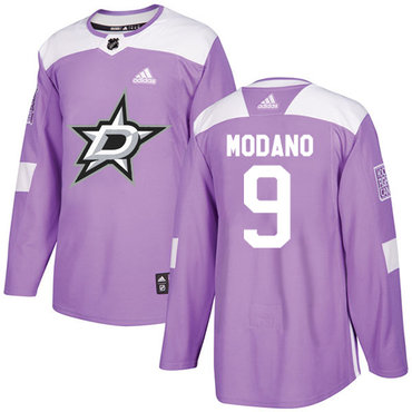 Adidas Stars #9 Mike Modano Purple Authentic Fights Cancer Youth Stitched NHL Jersey Adidas Stars #9 Mike Modano Purple Authentic Fights Cancer Youth Stitched NHL Jersey