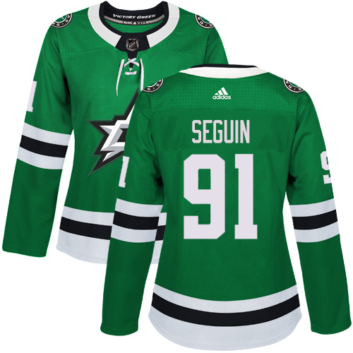 Adidas Stars #91 Tyler Seguin Green Home Authentic Women's Stitched NHL Jersey Adidas Stars #91 Tyler Seguin Green Home Authentic Women's Stitched NHL Jersey