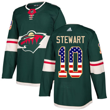 Adidas Wild #10 Chris Stewart Green Home Authentic USA Flag Stitched Youth NHL Jersey Adidas Wild #10 Chris Stewart Green Home Authentic USA Flag Stitched Youth NHL Jersey