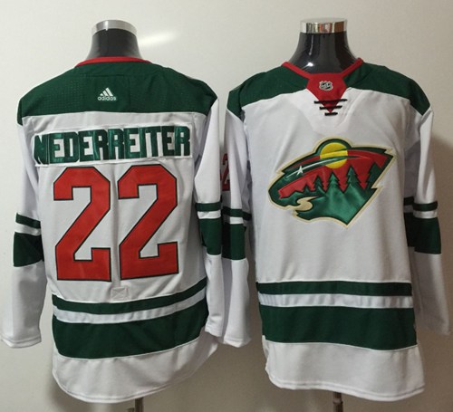 Adidas Wild #22 Nino Niederreiter White Road Authentic Stitched NHL Jersey Adidas Wild #22 Nino Niederreiter White Road Authentic Stitched NHL Jersey