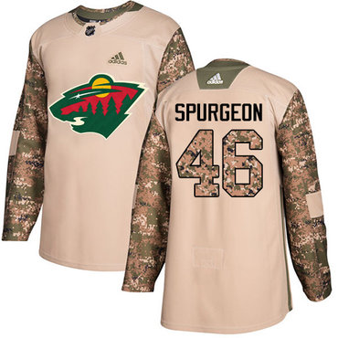Adidas Wild #46 Jared Spurgeon Camo Authentic 2017 Veterans Day Stitched Youth NHL Jersey Adidas Wild #46 Jared Spurgeon Camo Authentic 2017 Veterans Day Stitched Youth NHL Jersey