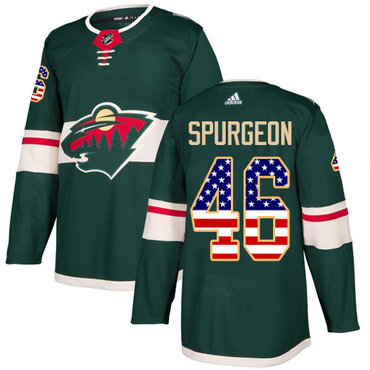 Adidas Wild #46 Jared Spurgeon Green Home Authentic USA Flag Stitched Youth NHL Jersey Adidas Wild #46 Jared Spurgeon Green Home Authentic USA Flag Stitched Youth NHL Jersey