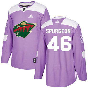 Adidas Wild #46 Jared Spurgeon Purple Authentic Fights Cancer Stitched NHL Jersey Adidas Wild #46 Jared Spurgeon Purple Authentic Fights Cancer Stitched NHL Jersey
