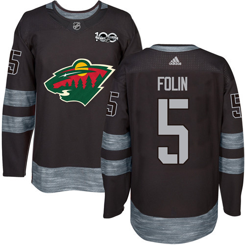 Adidas Wild #5 Christian Folin Black 1917-2017 100th Anniversary Stitched NHL Jersey