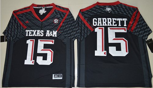 Aggies #15 Myles Garrett Black New SEC Patch Stitched NCAA Jersey Aggies #15 Myles Garrett Black New SEC Patch Stitched NCAA Jersey