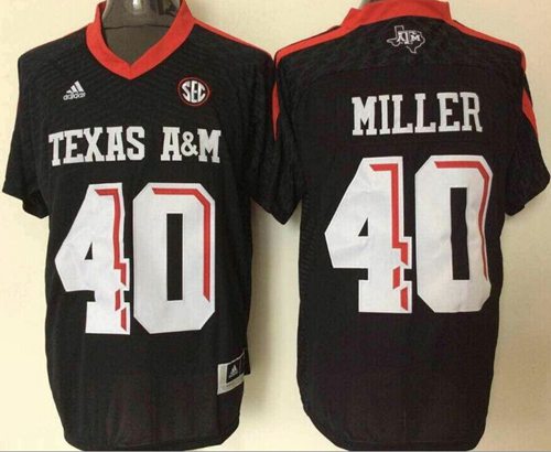 Aggies #40 Von Miller Black New SEC Patch Stitched NCAA Jersey Aggies #40 Von Miller Black New SEC Patch Stitched NCAA Jersey