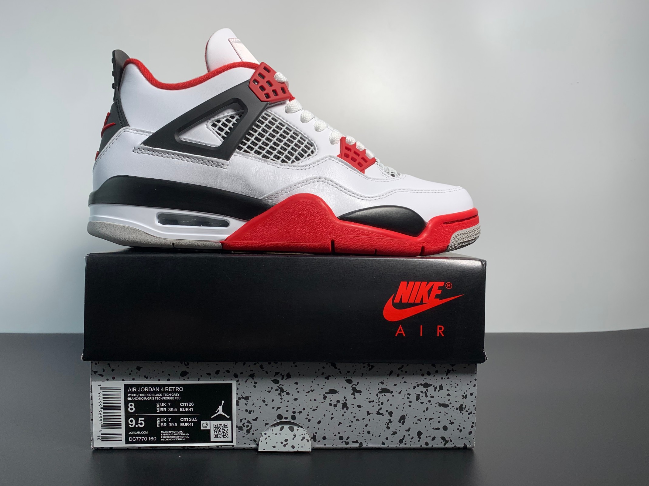 Air Jordan 4 Retro Fire Red  DC7770-160