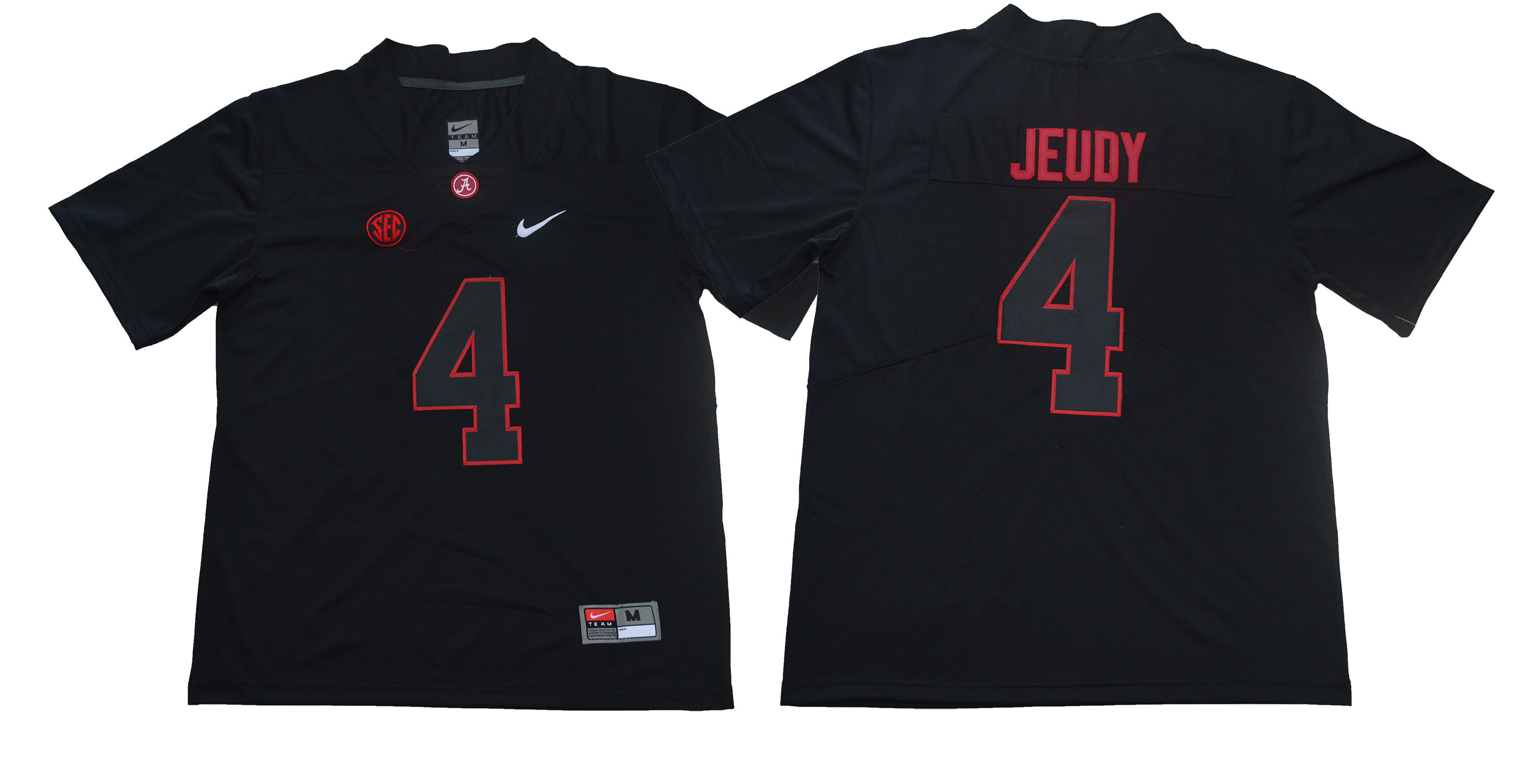Alabama Crimson Tide 4 Jerry Jeudy Black Shadow Nike College Football Jersey Alabama Crimson Tide 4 Jerry Jeudy Black Shadow Nike College Football Jersey