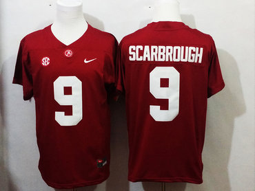 Alabama Crimson Tide 9 Bo Scarbrough Red College Football Jersey