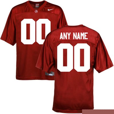 Alabama Crimson Tide Red Customized Jerseys Alabama Crimson Tide Red Customized Jerseys