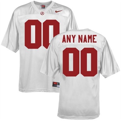 Alabama Crimson Tide White Customized Jerseys Alabama Crimson Tide White Customized Jerseys