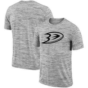 Anaheim Ducks 2018 Heathered Black Sideline Legend Velocity Travel Performance T-Shirt Anaheim Ducks 2018 Heathered Black Sideline Legend Velocity Travel Performance T-Shirt