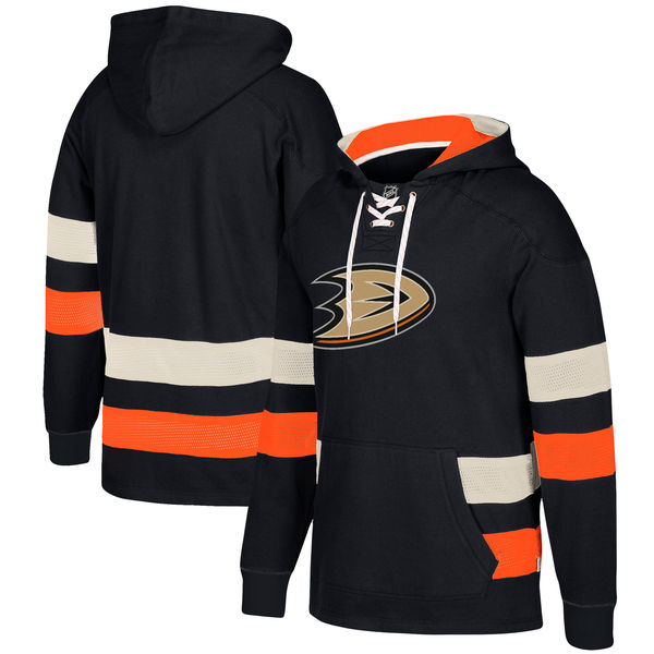 Anaheim Ducks Black Men's Customized All Stitched Hooded Sweatshirt Anaheim Ducks Black Men's Customized All Stitched Hooded Sweatshirt