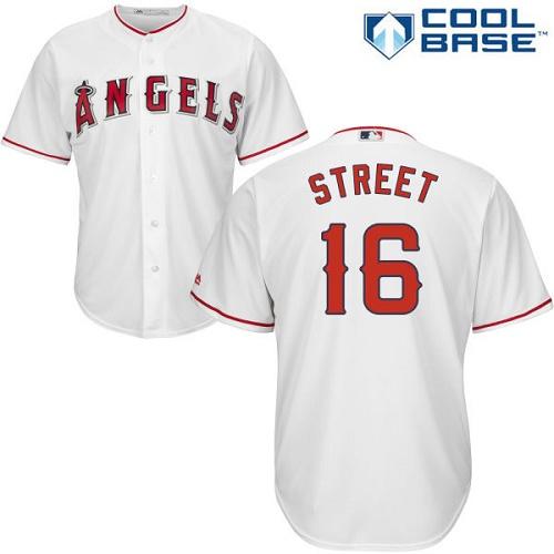 Angels #16 Huston Street White Cool Base Stitched Youth MLB Jersey Angels #16 Huston Street White Cool Base Stitched Youth MLB Jersey
