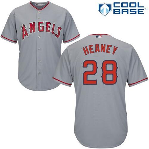 Angels #28 Andrew Heaney Grey Cool Base Stitched Youth MLB Jersey Angels #28 Andrew Heaney Grey Cool Base Stitched Youth MLB Jersey
