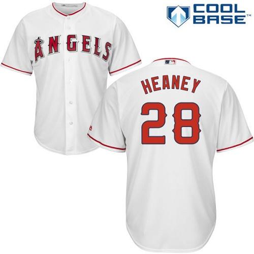 Angels #28 Andrew Heaney White Cool Base Stitched Youth MLB Jersey Angels #28 Andrew Heaney White Cool Base Stitched Youth MLB Jersey