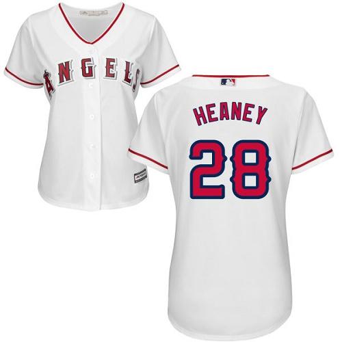 Angels #28 Andrew Heaney White Home Women's Stitched MLB Jersey Angels #28 Andrew Heaney White Home Women's Stitched MLB Jersey