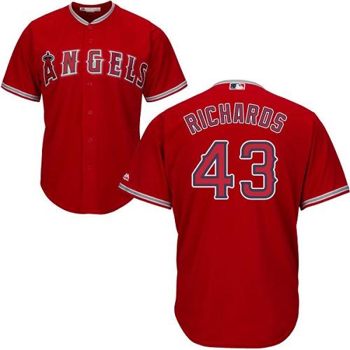 Angels #43 Garrett Richards Red Cool Base Stitched Youth MLB Jersey Angels #43 Garrett Richards Red Cool Base Stitched Youth MLB Jersey