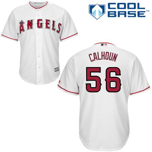 Angels #56 Kole Calhoun White Cool Base Stitched Youth MLB Jersey Angels #56 Kole Calhoun White Cool Base Stitched Youth MLB Jersey