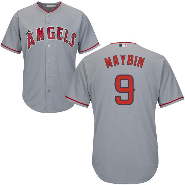 Angels #9 Cameron Maybin Grey Road Women's Stitched MLB Jersey Angels #9 Cameron Maybin Grey Road Women's Stitched MLB Jersey