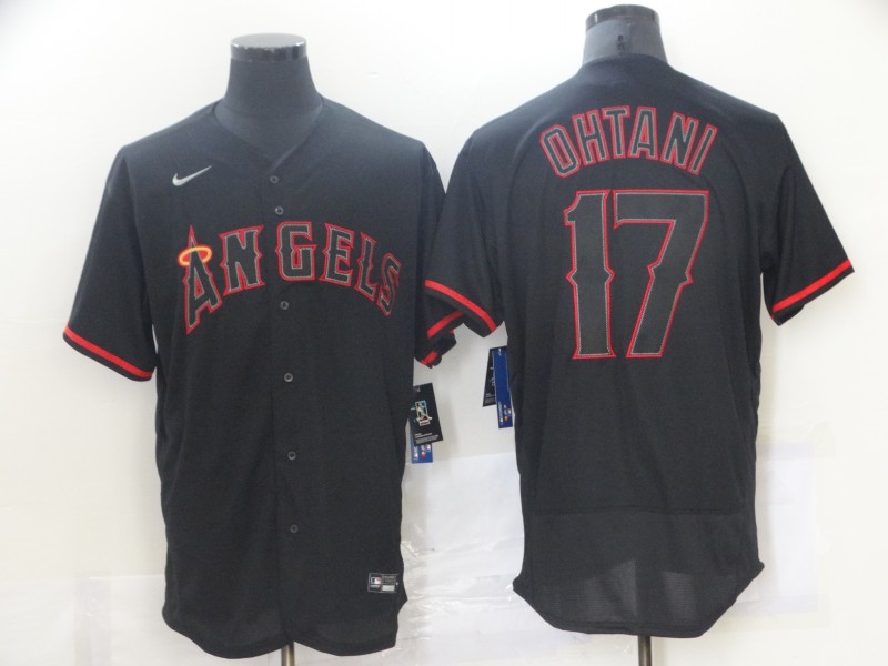 Angels 17 Shohei Ohtani Black Nike Flexbase Jersey Angels 17 Shohei Ohtani Black Nike Flexbase Jersey