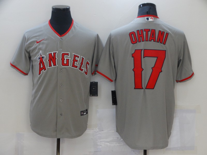 Angels 17 Shohei Ohtani Gray 2020 Nike Cool Base Jersey Angels 17 Shohei Ohtani Gray 2020 Nike Cool Base Jersey