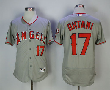 Angels 17 Shohei Ohtani Gray Flexbase Jersey