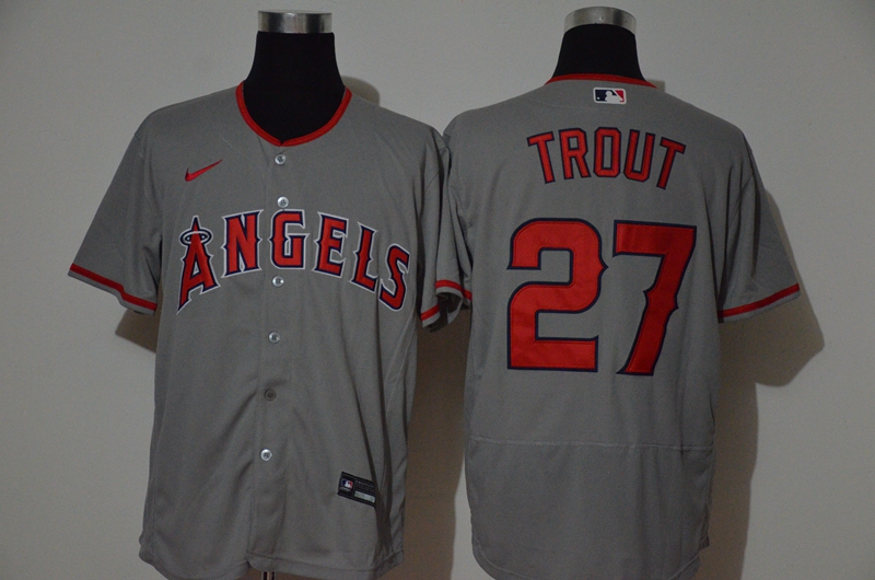 Angels 27 Mike Trout Gray 2020 Nike Flexbase Jersey Angels 27 Mike Trout Gray 2020 Nike Flexbase Jersey