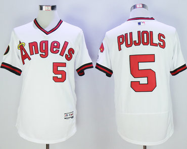 Angels Albert Pujols White Flexbase Jersey