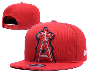 Angels Sequins Logo Red Adjustable Hat YD