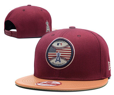 Angels Team Logo Burgundy Adjustable Hat GS