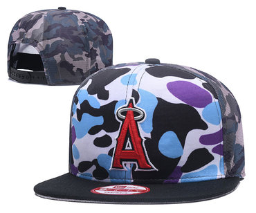 Angels Team Logo Camo Adjustable Hat YS
