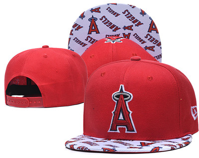 Angels Team Logo Red White Adjustable Hat TX