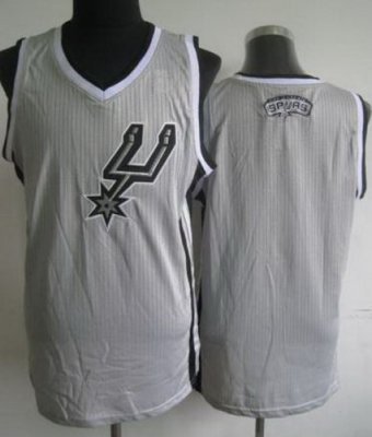 Antonio Spurstonio Spurs Blank Grey Revolution 30 NBA Jerseys