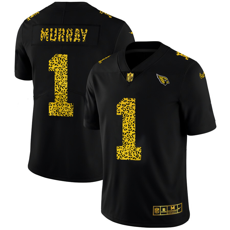 Arizona Cardinals #1 Kyler Murray Men's Nike Leopard Print Fashion Vapor Limited NFL Jersey Black Arizona Cardinals #1 Kyler Murray Men's Nike Leopard Print Fashion Vapor Limited NFL Jersey Black