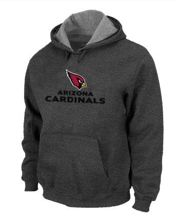Arizona Cardinals Authentic Logo Pullover Hoodie(D.Grey)