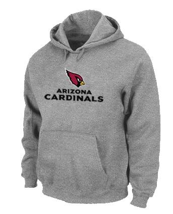 Arizona Cardinals Authentic Logo Pullover Hoodie(Grey)