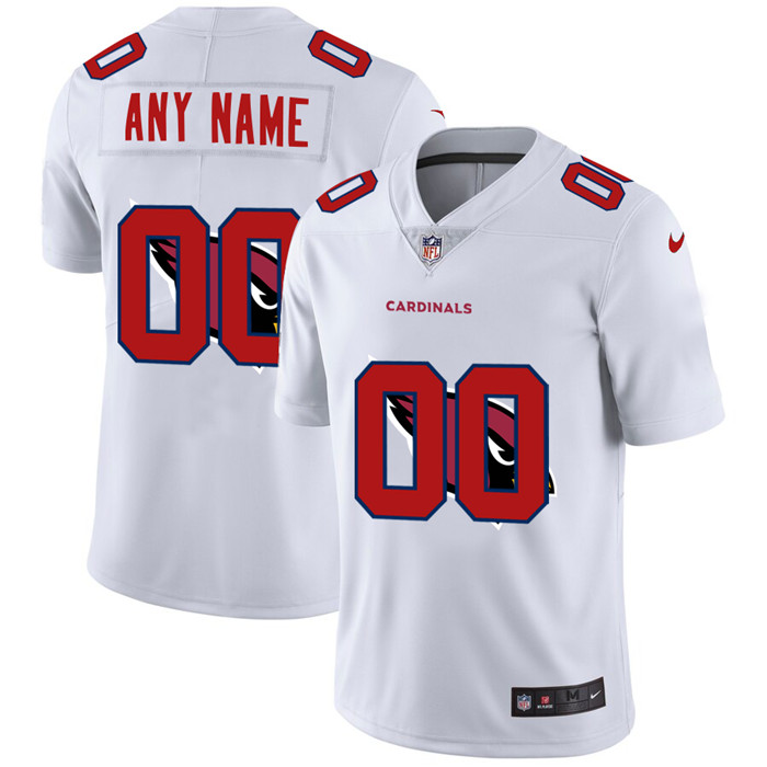Arizona Cardinals Custom White Men's Nike Team Logo Dual Overlap Limited NFL Jersey Arizona Cardinals Custom White Men's Nike Team Logo Dual Overlap Limited NFL Jersey