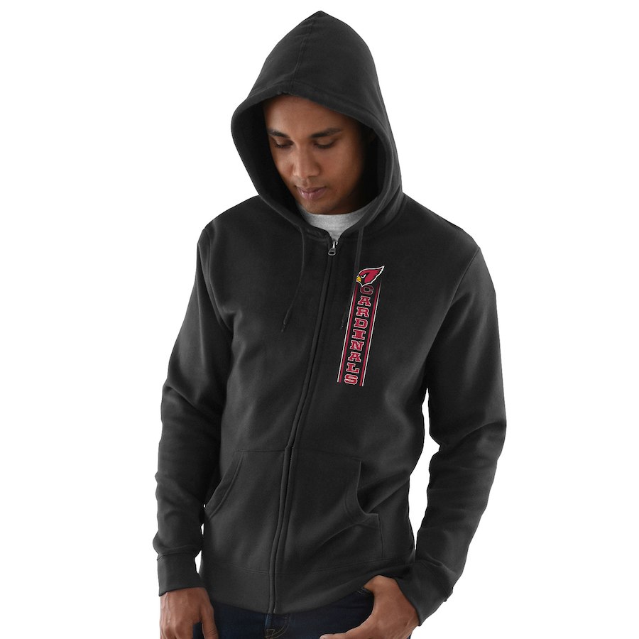 Arizona Cardinals Hook And Ladder Full Zip Hoodie Black Arizona Cardinals Hook And Ladder Full Zip Hoodie Black