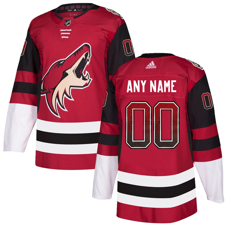 Arizona Coyotes Red Men's Customized Drift Fashion Adidas Jersey Arizona Coyotes Red Men's Customized Drift Fashion Adidas Jersey