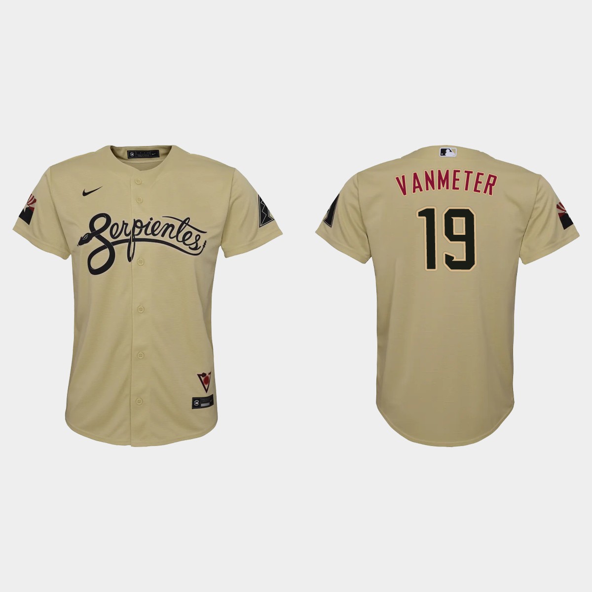 Arizona Diamondbacks #19 Josh Vanmeter Youth Nike 2021 City Connect MLB Jersey Gold